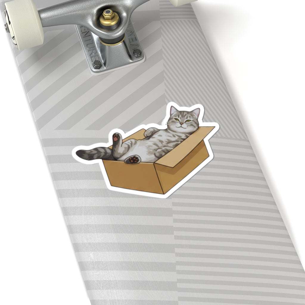 Cardbored Sticker Cardboard Box Sticker – CatsandCoffeeCo